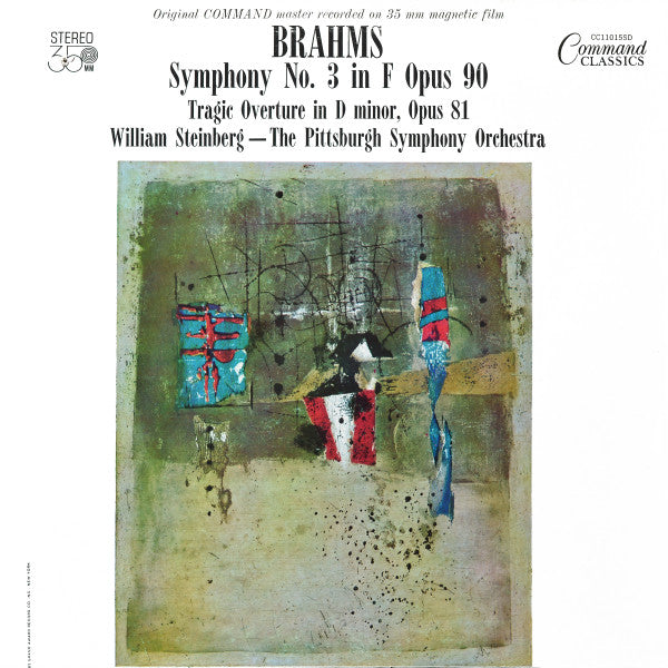 Johannes Brahms, William Steinberg, Pittsburgh Symphony Orchestra : Symphony No. 3 In F Opus 90 / Tragic Overture In D Minor, Opus 81 (LP, Album, Gat)