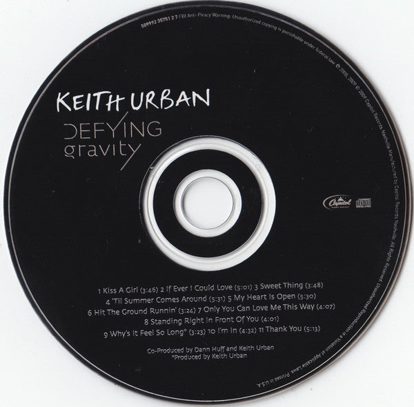 Keith Urban : Defying Gravity (CD, Album)