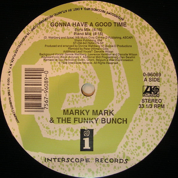 Marky Mark & The Funky Bunch : Gonna Have A Good Time (12")