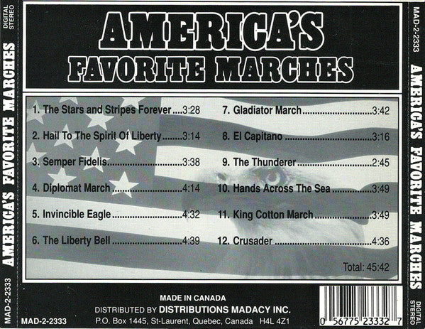 Unknown Artist : America's Favorite Marches (CD, Album)