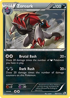 Zoroark - 90/113 [PR - 090/113] Pokémon Trading Card