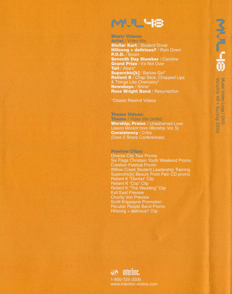 Various : MVL48 (DVD, Promo)