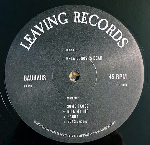 Bauhaus : Bela Lugosi's Dead - The Bela Session (12", RE, 180)