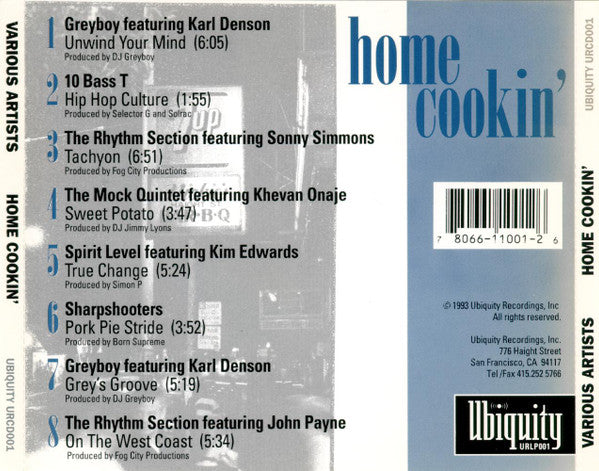 Various : Home Cookin' (CD, Comp, RP)