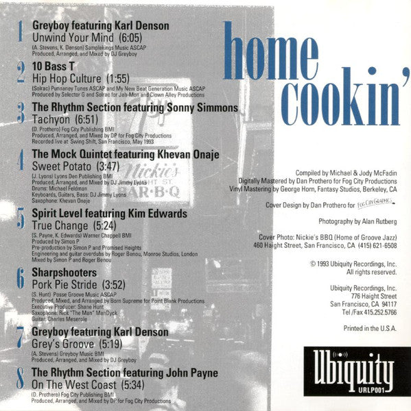 Various : Home Cookin' (CD, Comp, RP)