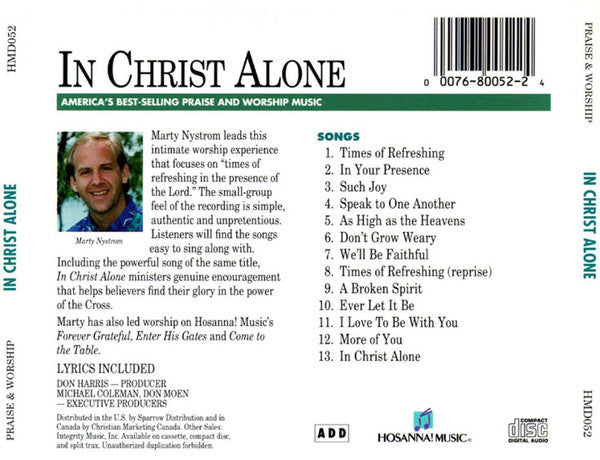 Marty Nystrom - In Christ Alone (CD) (VG) - Endless Media