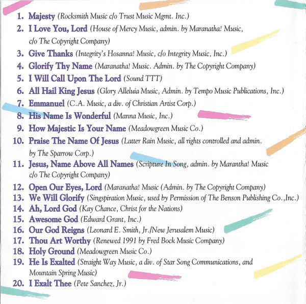 Don Marsh : America's 25 Favorite Praise & Worship Choruses (CD, Comp, Spl)