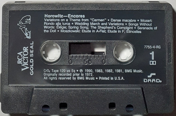 Vladimir Horowitz : Encores (Cass, Comp)