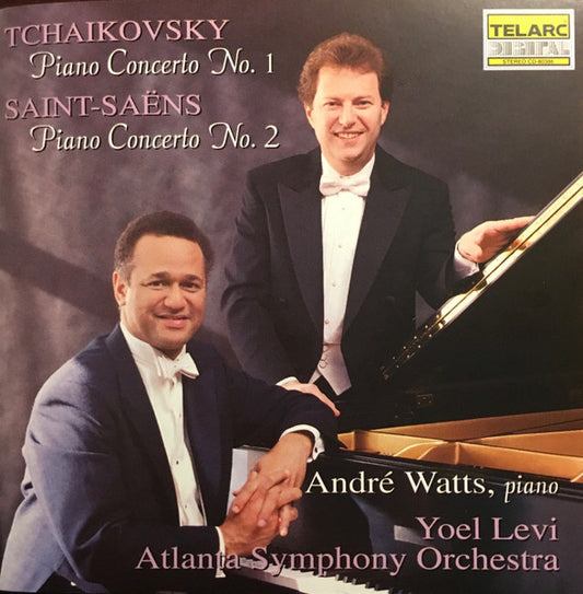 Pyotr Ilyich Tchaikovsky / Camille Saint-Saëns, Yoel Levi, André Watts, Atlanta Symphony Orchestra : Piano Concerto No. 1 / Piano Concerto No. 2 (CD, Album, Club)