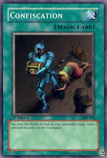 Confiscation [MRL-EN - MRL-038] Yu-Gi-Oh Trading Card