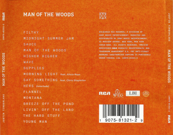 Justin Timberlake : Man Of The Woods (CD, Album)