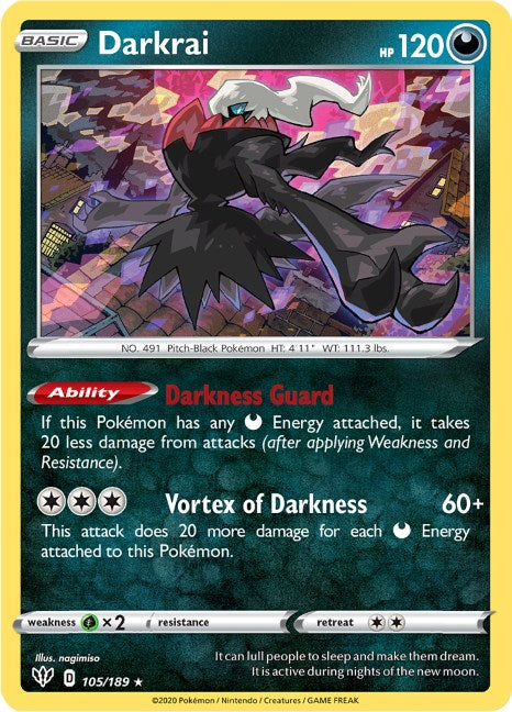 Darkrai [SWSH03 - 105/189] Pokemon Trading Card