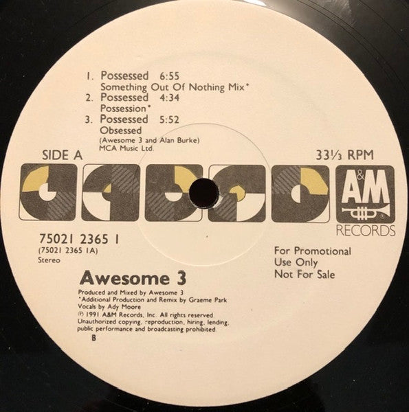 Awesome 3 : Possessed / Pin-Up Girls (12", Promo)