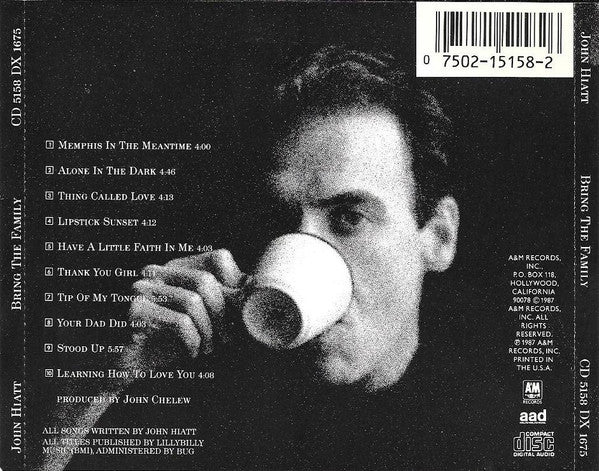 John Hiatt : Bring The Family (CD, Album)