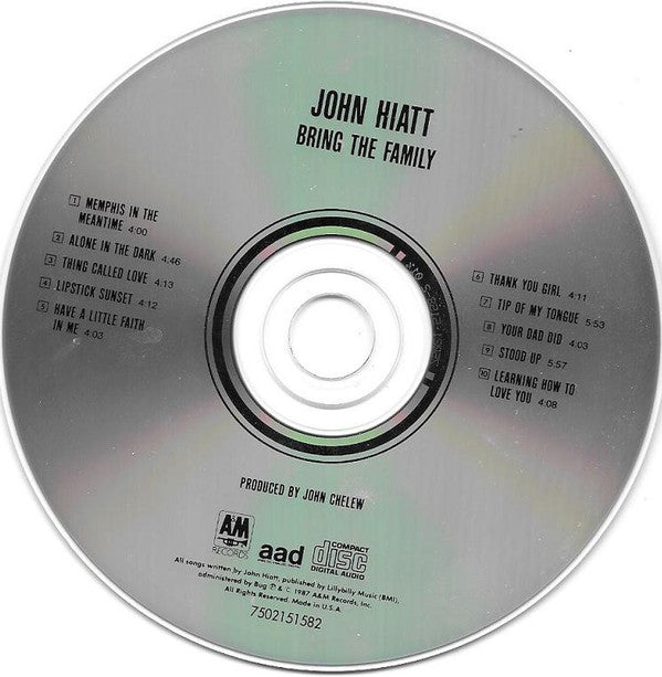 John Hiatt : Bring The Family (CD, Album)