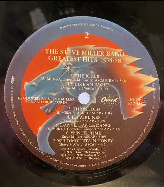 Steve Miller Band : Greatest Hits 1974-78 (LP, Comp, Los)