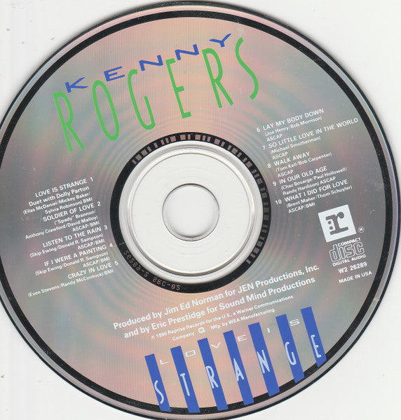 Kenny Rogers : Love Is Strange (CD, Album, Club)