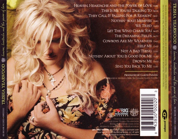 Trisha Yearwood : Heaven, Heartache And The Power Of Love (CD, Album, Enh)