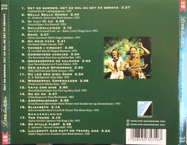 Various : LirekasCD'n 18 Det Er Sommer, Det Er Sol Og Det Er Søndag (CD, Comp, RM)