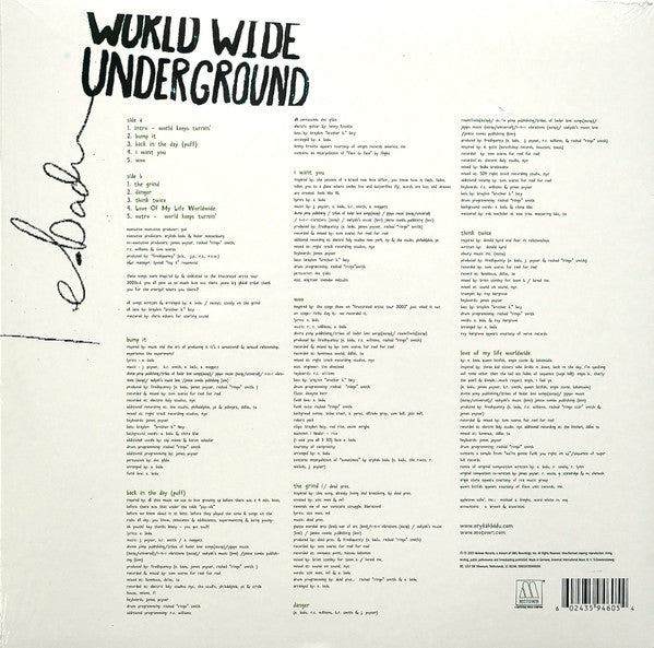 Erykah Badu : Worldwide Underground (LP, Album, Ltd, RE, Pur)