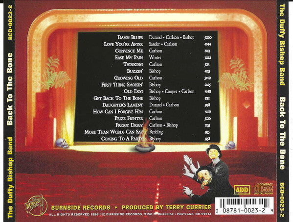 The Duffy Bishop Band : Back To The Bone (CD, Album)