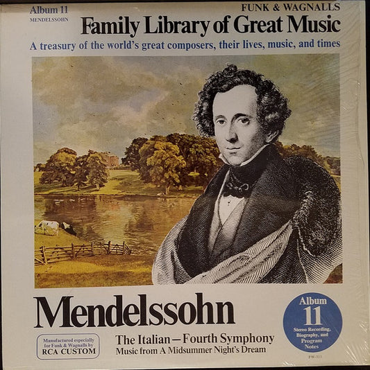 Felix Mendelssohn-Bartholdy - The Italian - Fourth Symphony / Music From A Midsummer Night's Dream (LP) (M) - Endless Media