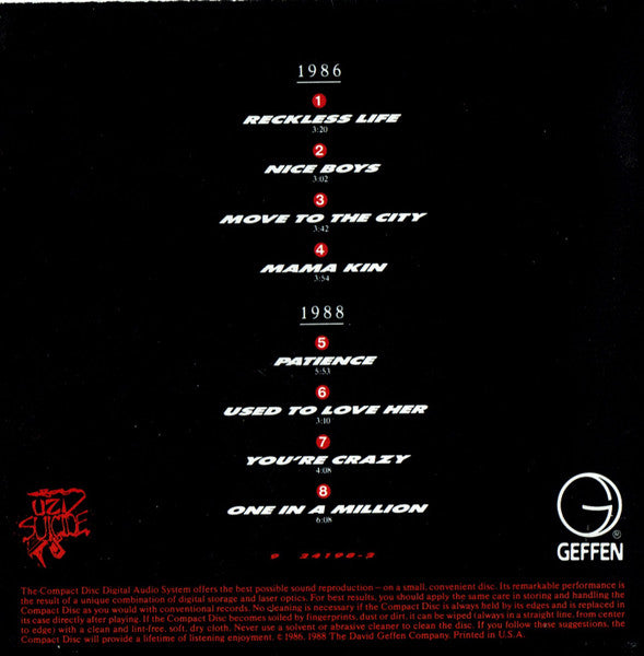 Guns N' Roses : G N' R Lies (CD, Album, RE, DAD)