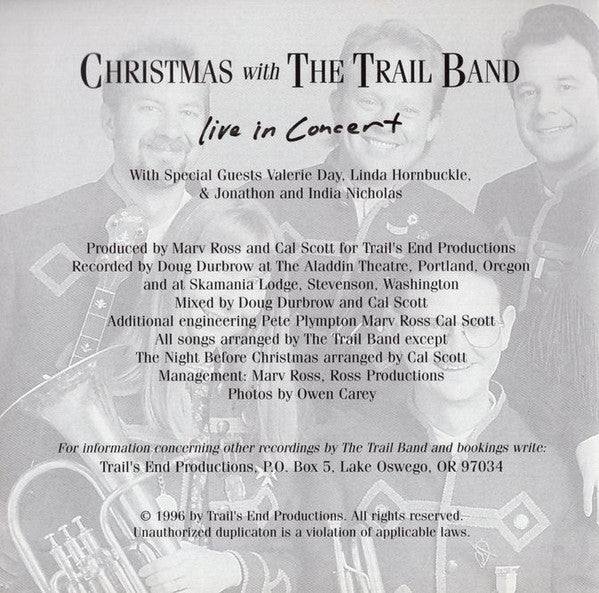 The Trail Band : Christmas With The Trail Band - Live In Concert (CD)