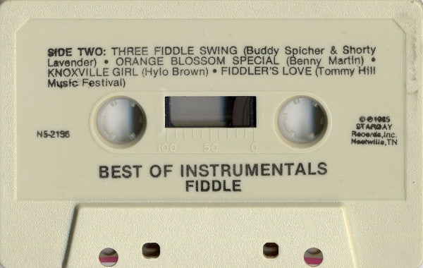 Various : The Best Of The Instrumentals: Fiddle (Best In Fiddlin' Ever) (Cass, Comp, Bei)