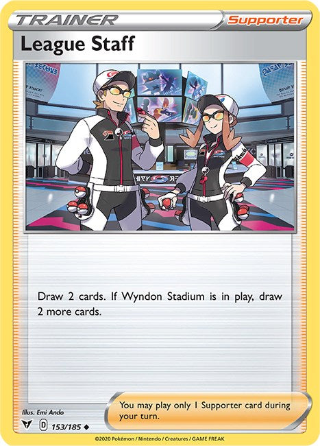 League Staff [SWSH04 - 153/185] Pokemon Trading Card