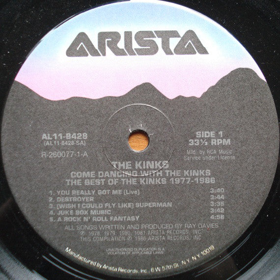 The Kinks : Come Dancing With The Kinks (The Best Of The Kinks 1977-1986) (2xLP, Comp, Club, RCA)