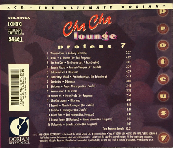 Proteus 7 : Cha Cha Lounge (CD, Album, Club)