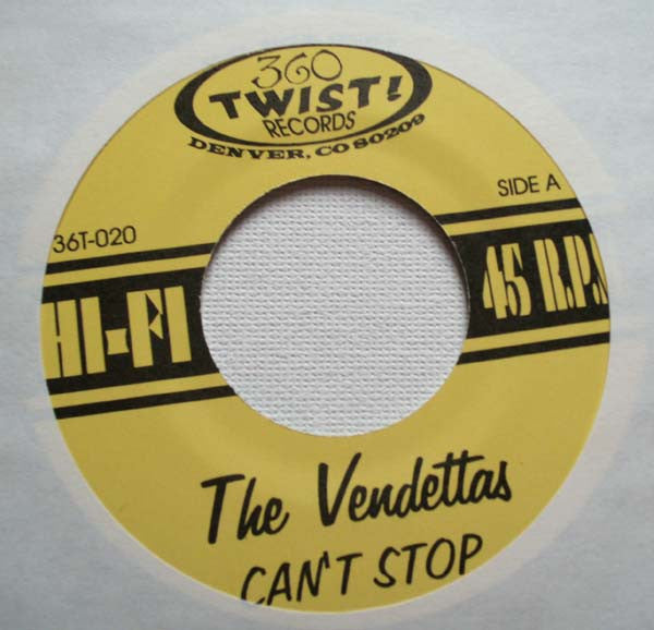 The Vendettas (2) : Can't Stop (7", Ltd)