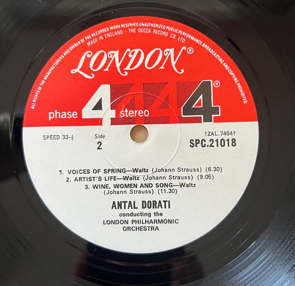 Johann Strauss Jr. / Antal Dorati / London Philharmonic Orchestra : Strauss Waltzes (LP, Album, Gat)