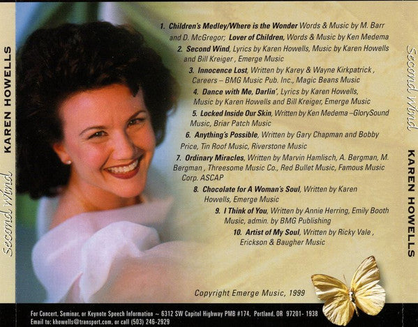 Karen Howells : Second Wind (CD, Album)