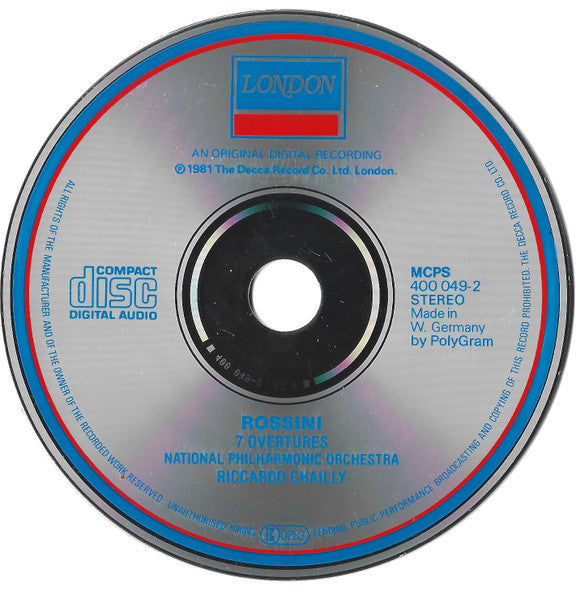 Riccardo Chailly, Gioacchino Rossini, National Philharmonic Orchestra : 7 Overtures (CD, Album)
