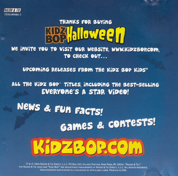 Kidz Bop Kids : Kidz Bop Halloween (CD)