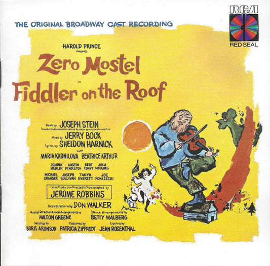 Jerry Bock - Sheldon Harnick, "Fiddler On The Roof" Original Broadway Cast : Fiddler On The Roof (Original Broadway Cast Recording) (CD, Album, Club, RM)