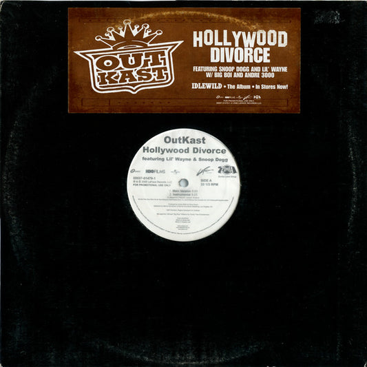 OutKast Featuring Lil Wayne & Snoop Dogg - Hollywood Divorce (12") (VG+) - Endless Media