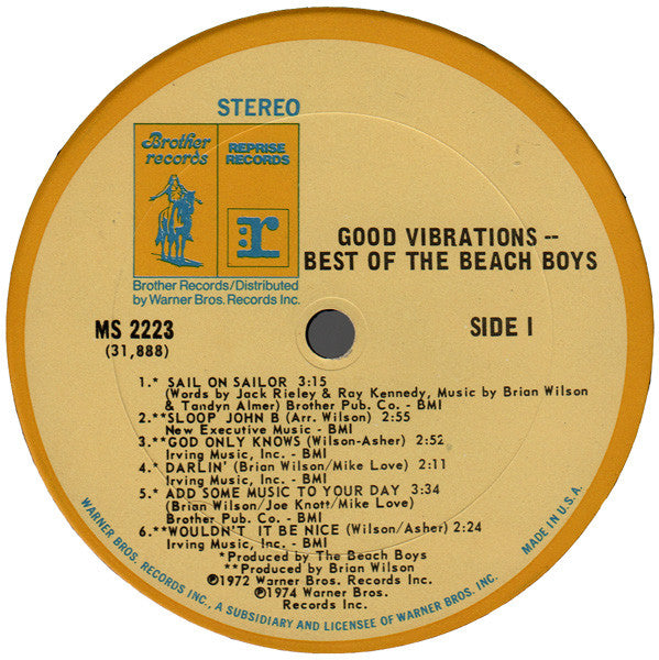 The Beach Boys : Good Vibrations - Best Of The Beach Boys (LP, Comp, Col)