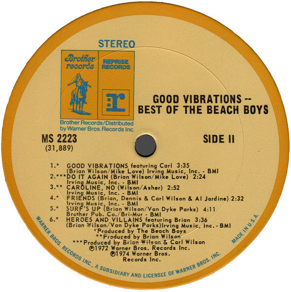 The Beach Boys : Good Vibrations - Best Of The Beach Boys (LP, Comp, Col)