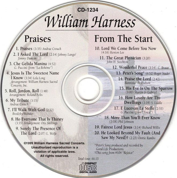 William Harness : The Early Years (2xCD, Comp)