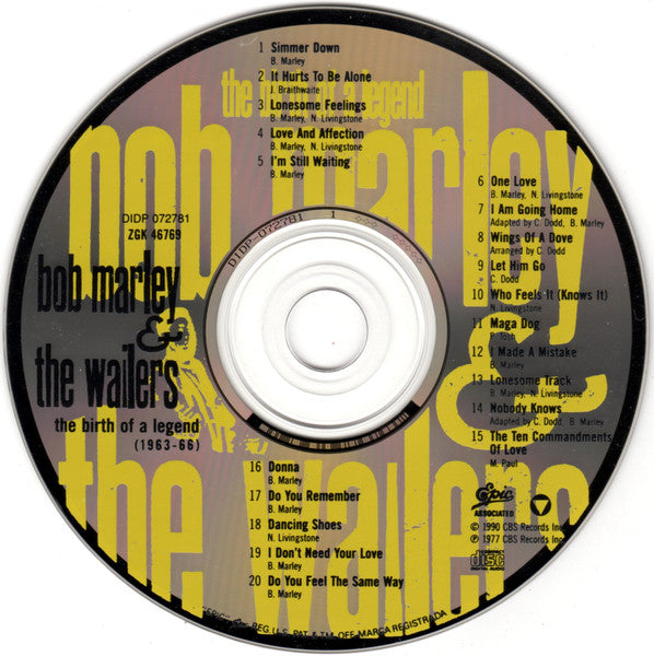 Bob Marley & The Wailers : The Birth Of A Legend (CD, Comp, RE, RM)