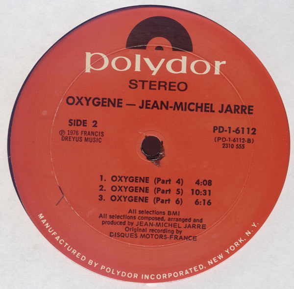 Jean-Michel Jarre - Oxygene (LP) (VG) - Endless Media