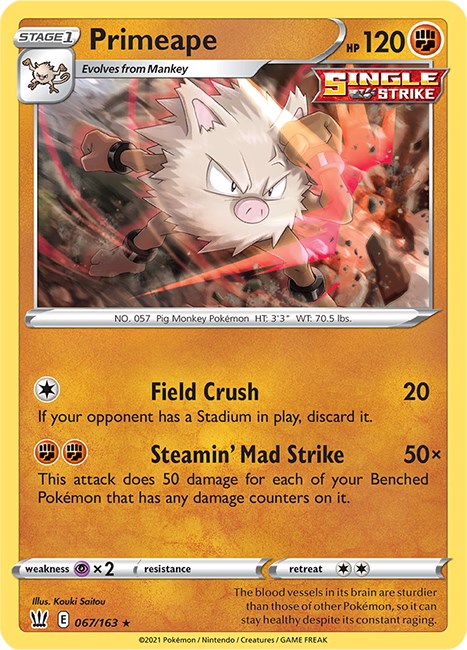 Primeape [SWSH05 - 067/163] Pokemon Trading Card