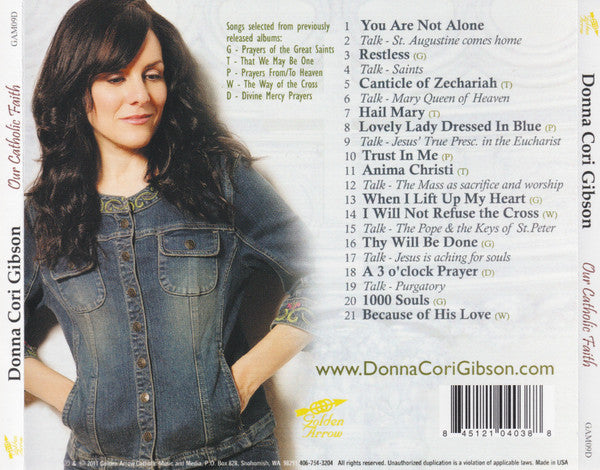 Donna Cori Gibson : Our Catholic Faith (The Best Of Donna Cori Gibson As Heard In Concert) (CD, Album)