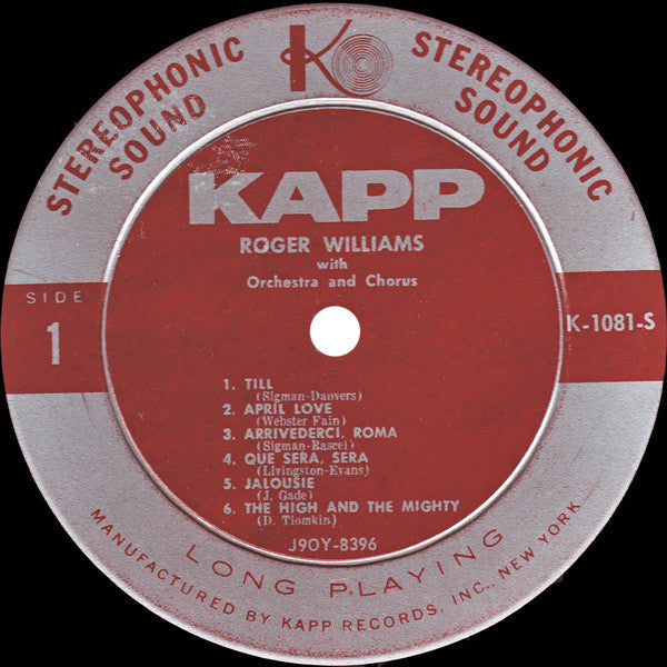 Roger Williams (2) : Till (LP, Album)