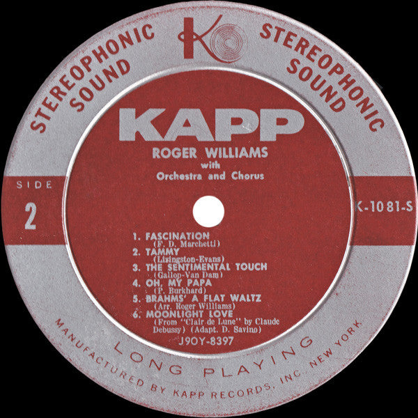 Roger Williams (2) : Till (LP, Album)