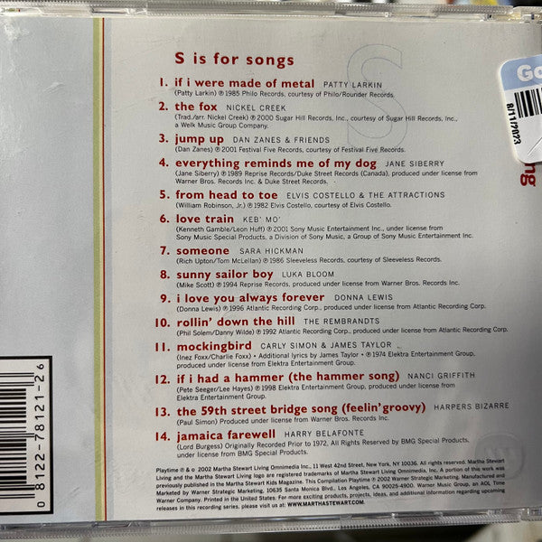 Various : Martha Stewart Kids: Playtime (CD, Comp)