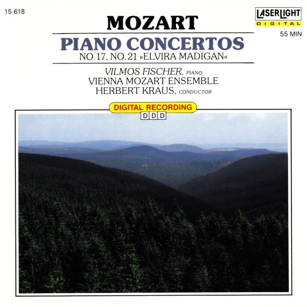 Wolfgang Amadeus Mozart - Vilmos Fischer, Herbert Kraus, Wiener Mozart Ensemble : Piano Concertos No.17, No.21 »Elvira Madigan« (CD)